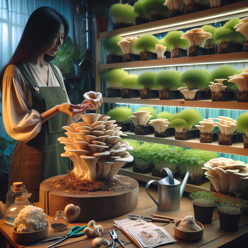 Urban mushroom farming business